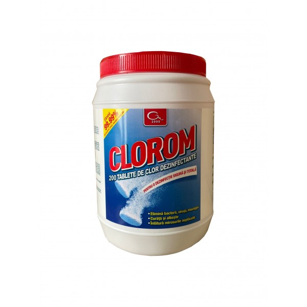 Clorom tablete efervescente cloramina 200 bucati