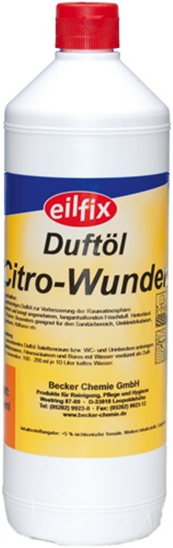 Eilfix Duftol Citro-Wunder 1000ml Flasche Odorizant