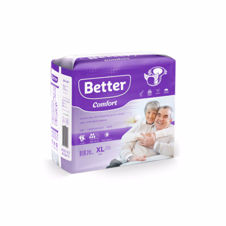 Scutec adulți Better Comfort 20buc/pach, 3pach/bax, 5 picaturi - imagine 3