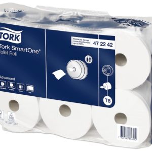 Hârtie igienică SmartOne Tork, 472242, 2 straturi, alb, 6 role/bax