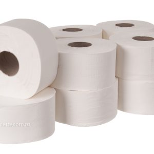 Hârtie igienică MINI, alb 80%, 2 strat, 300g , 12 role / bax