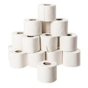 Hârtie igienică albă 3 straturi, 8 role/set