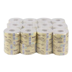 Hârtie igienică natur Papely, 2 straturi, 24 role/set