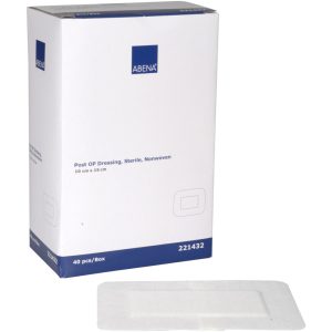 Plasture cu pansament steril Abena, 10 x 15 cm, 40 buc/cutie